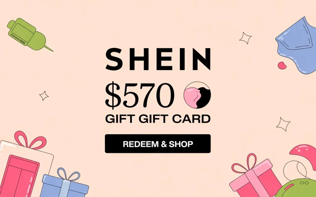 Shein $750 Gift Card Code Generator.
